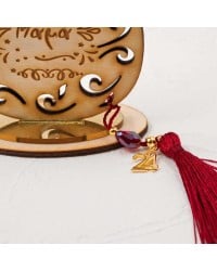 Handmade lucky charm 2025 wooden pomegranate with wish Handmade lucky charm 2025 wooden pomegranate with wish