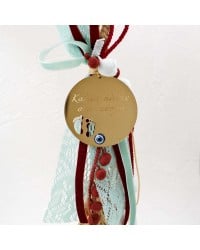 Hanging Lucky Charm Plexi Newborn Handmade hanging lucky charm for newborn baby with Plexiglass part
