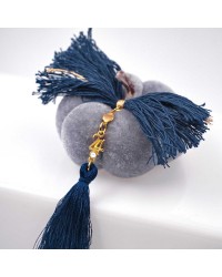 Handmade good luck charm pumpkin with gold-plated parts and tassels Handmade good luck charm pumpkin with gold-plated parts and tassels