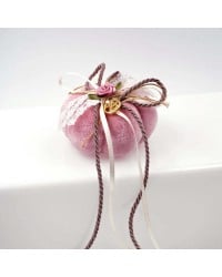 Mini Christmas Lucky Pumpkin 2025 Mini Christmas Lucky Pumpkin 2025 with romantic ribbons and gold-plated parts