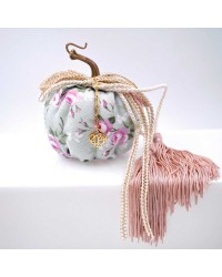 Handmade good luck charm pumpkin with gold-plated parts and tassels Handmade good luck charm pumpkin with gold-plated parts and tassels