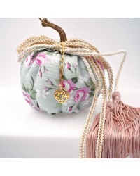 Handmade good luck charm pumpkin with gold-plated parts and tassels Handmade good luck charm pumpkin with gold-plated parts and tassels