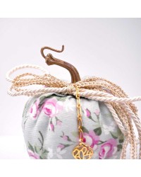 Handmade good luck charm pumpkin with gold-plated parts and tassels Handmade good luck charm pumpkin with gold-plated parts and tassels
