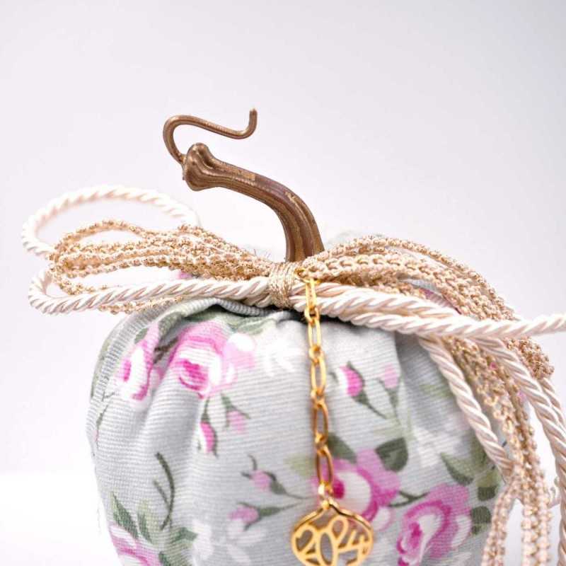 Handmade good luck charm pumpkin with gold-plated parts and tassels Handmade good luck charm pumpkin with gold-plated parts and tassels