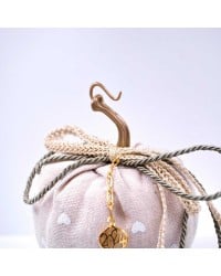 Handmade good luck charm pumpkin with gold-plated parts and tassels Handmade good luck charm pumpkin with gold-plated parts and tassels