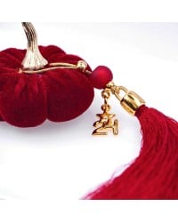 Handmade good luck charm pumpkin with gold-plated parts and tassel Handmade good luck charm pumpkin with gold-plated parts and tassel