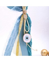 Hanging lucky charm 2026 with enamelled evil eye Handmade hanging lucky charm 2026 with enamelled evil eye