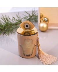 Lucky scented candle with plexiglass cover, evil eye and silk tassel Lucky scented candle with plexiglass cover, evil eye and silk tassel