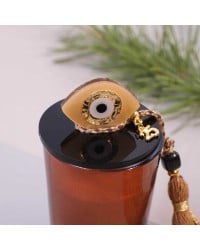Lucky scented candle 2026 with plexiglass cover, evil eye and silk tassel Lucky scented candle with plexiglass cover, evil eye and silk tassel