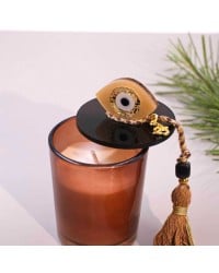 Lucky scented candle 2026 with plexiglass cover, evil eye and silk tassel Lucky scented candle with plexiglass cover, evil eye and silk tassel
