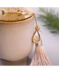 Lucky Scented Candle Lucky scented candle with plexiglass cover, pomegranate and silk tassel