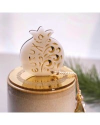 Lucky Scented Candle Lucky scented candle with plexiglass cover, pomegranate and silk tassel