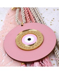 Handmade evil eye good luck charm for newborn baby-girl Handmade good luck charm for newborn baby-girl with Evil eye made of plexiglass