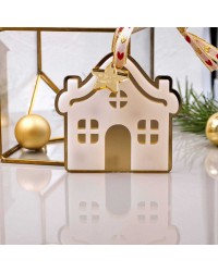 Lucky charm Christmas ornament House Lucky charm Christmas ornament with house made of plexiglass
