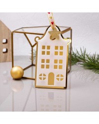 Lucky charm Christmas ornament House Lucky charm Christmas ornament with house made of plexiglass