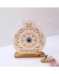 Lucky charm plexiglass pomegranate Handmade tabletop pomegranate lucky charm made of plexiglass