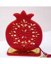 Lucky charm plexiglass pomegranate Handmade tabletop pomegranate lucky charm made of plexiglass