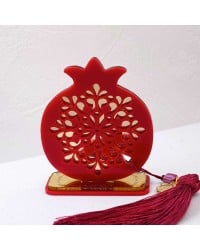 Lucky charm plexiglass pomegranate Handmade tabletop pomegranate lucky charm made of plexiglass
