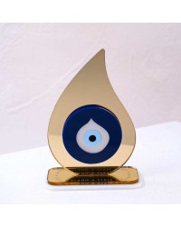 Lucky charm Golden Drop with Evil Eye Handmade tabletop drop lucky charm made of plexiglass
