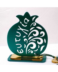 Lucky charm plexiglass pomegranate Handmade tabletop pomegranate lucky charm made of plexiglass