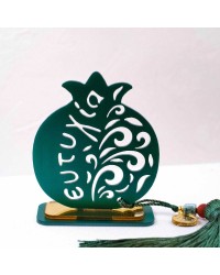 Lucky charm plexiglass pomegranate Handmade tabletop pomegranate lucky charm made of plexiglass