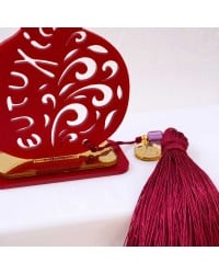 Lucky charm plexiglass pomegranate Handmade tabletop pomegranate lucky charm made of plexiglass