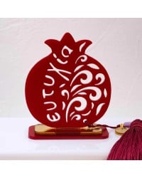 Lucky charm plexiglass pomegranate Handmade tabletop pomegranate lucky charm made of plexiglass