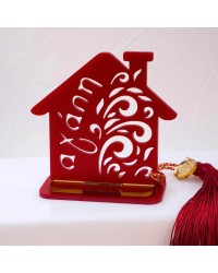 Lucky charm plexiglass house Handmade tabletop house lucky charm made of plexiglass