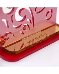 Lucky charm plexiglass house Handmade tabletop house lucky charm made of plexiglass