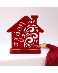 Lucky charm plexiglass house Handmade tabletop house lucky charm made of plexiglass