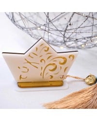 Lucky charm plexiglass boat Handmade tabletop boat lucky charm made of plexiglass