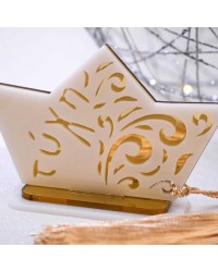 Lucky charm plexiglass boat Handmade tabletop boat lucky charm made of plexiglass