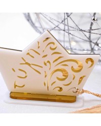 Lucky charm plexiglass boat Handmade tabletop boat lucky charm made of plexiglass