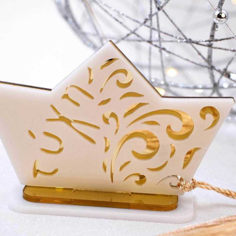 Lucky charm plexiglass boat Handmade tabletop boat lucky charm made of plexiglass