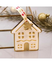 Lucky charm Christmas ornament House Lucky charm Christmas ornament with house made of plexiglass