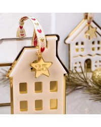 Lucky charm Christmas ornament House Lucky charm Christmas ornament with house made of plexiglass