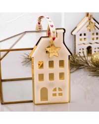 Lucky charm Christmas ornament House Lucky charm Christmas ornament with house made of plexiglass