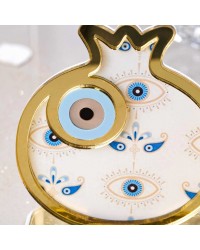 Lucky charm plexiglass Pomegranate with evil eye Handmade tabletop Pomegranate with evil eye lucky charm made of plexiglass