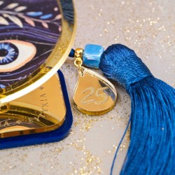 Χειροποίητο επιτραπέζιο γούρι Ρόδι με Μάτι από πλέξιγκλας 