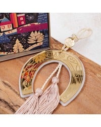 Handmade Horseshoe Lucky Charm in a gift Box Handmade hanging lucky charm with plexiglass Horseshoe