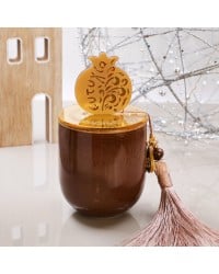 Lucky Scented Candle Lucky scented candle 2026 with plexiglass cover, pomegranate and silk tassel