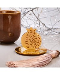 Lucky Scented Candle Lucky scented candle 2026 with plexiglass cover, pomegranate and silk tassel