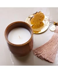 Lucky Scented Candle Lucky scented candle 2026 with plexiglass cover, pomegranate and silk tassel