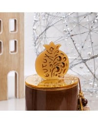 Lucky Scented Candle Lucky scented candle 2026 with plexiglass cover, pomegranate and silk tassel