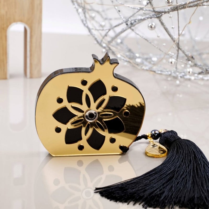 Lucky charm plexiglass Pomegranate with evil eye Handmade tabletop Pomegranate lucky charm made of plexiglass