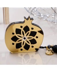 Lucky charm plexiglass Pomegranate with evil eye Handmade tabletop Pomegranate lucky charm made of plexiglass