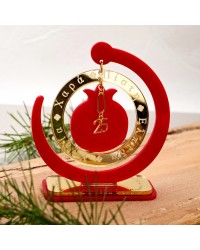 Lucky charm plexiglass pomegranate 2026 Handmade tabletop pomegranate lucky charm 2026 made of plexiglass
