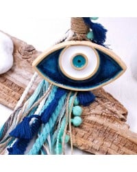 Handmade good luck charm with ceramic enamel eye Handmade good luck charm with ceramic enamel eye