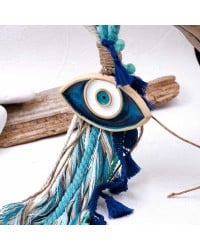 Handmade good luck charm with ceramic enamel eye Handmade good luck charm with ceramic enamel eye