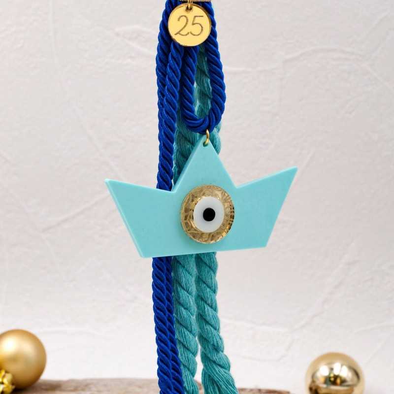 Handmade lucky charm plexiglass Handmade lucky charm with plexiglass little boat and braided cord